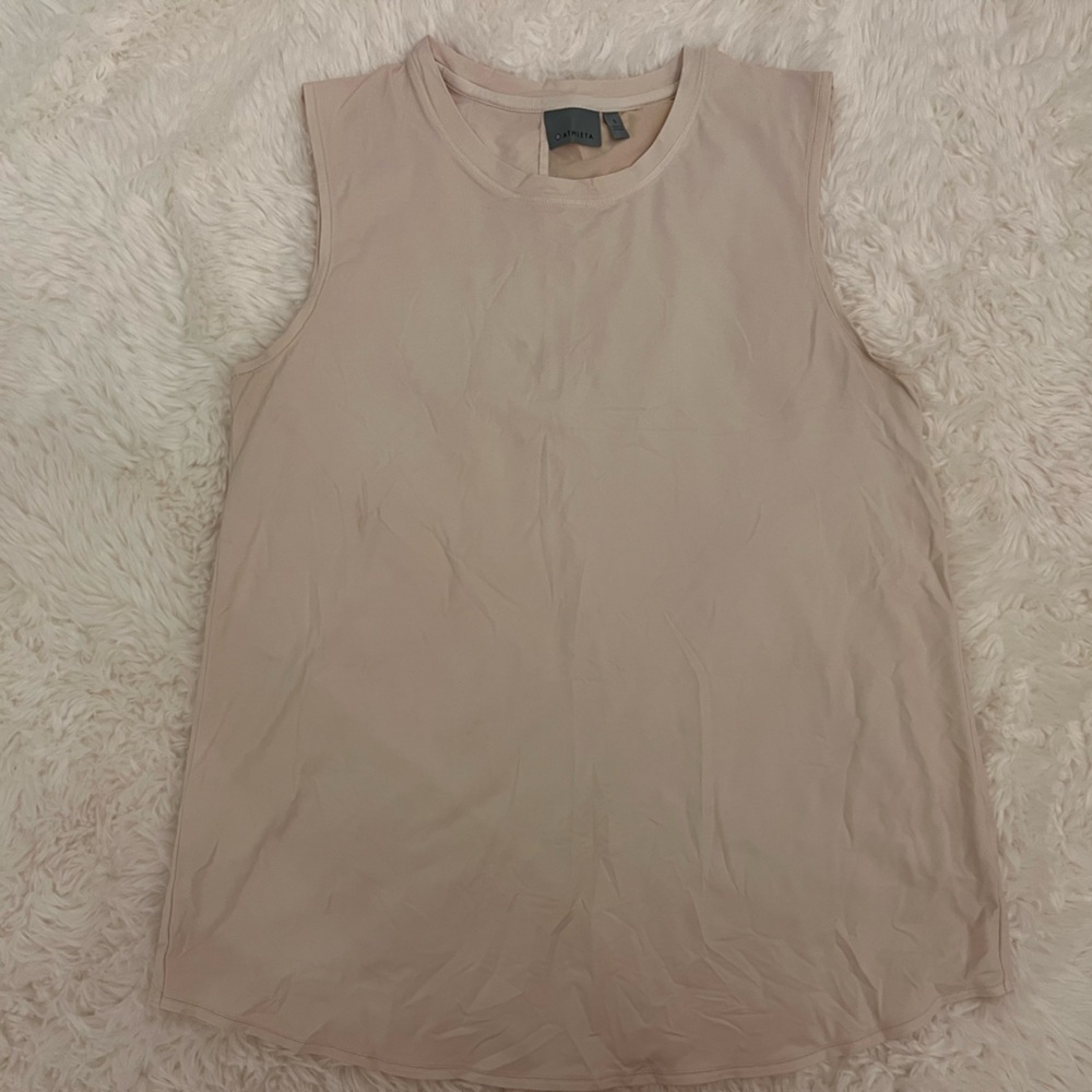 Athleta Light Beige Sleeveless Top